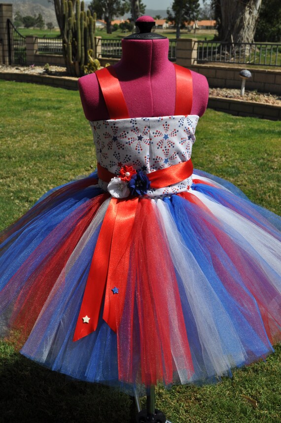 Girls Patriotic Dress Red White Blue Toddler Dress 4th of July Flower Girl Patriotic Infant Baby Dress Red White Blue Girls Dress Etsy