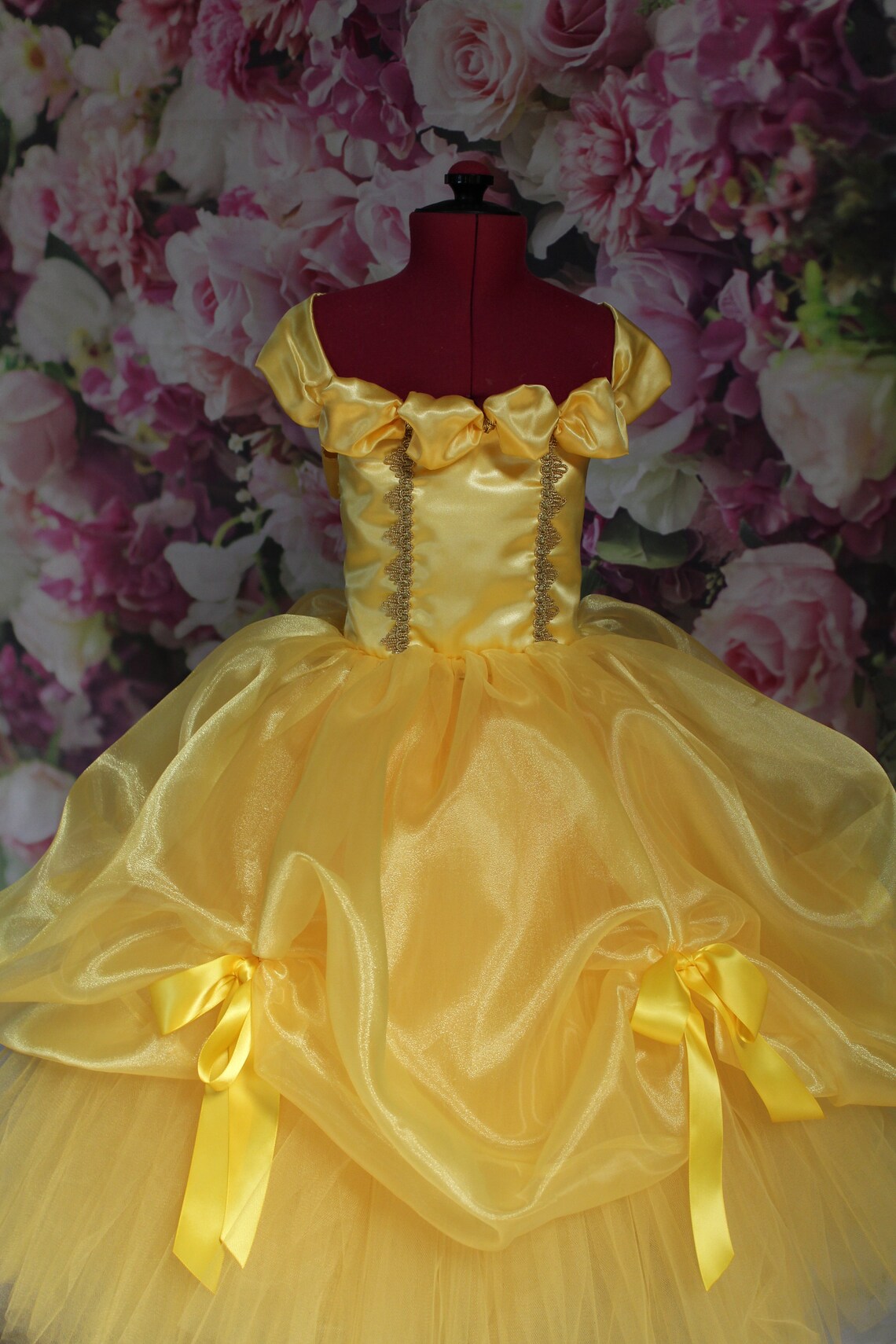 Princess Belle Inspired Dress Belle Party Dressgirls/toddler - Etsy