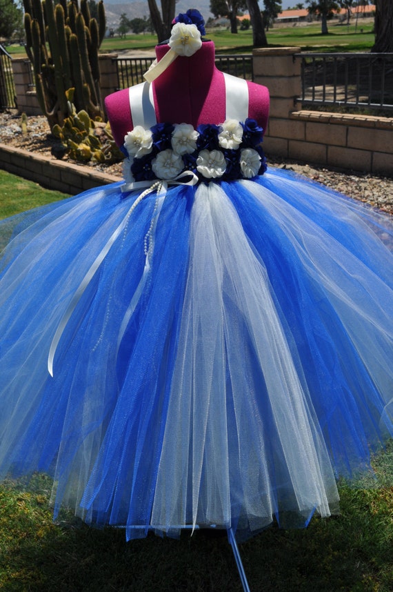 royal blue toddler dress