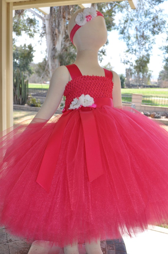Fuchsia Flower Girl Dress hot Pink Flower Girl Dress fuchsia