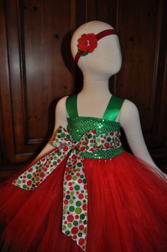 infant red christmas dress