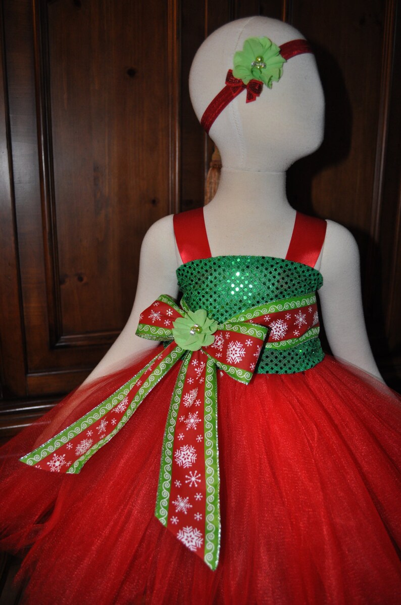 girls red holiday dress