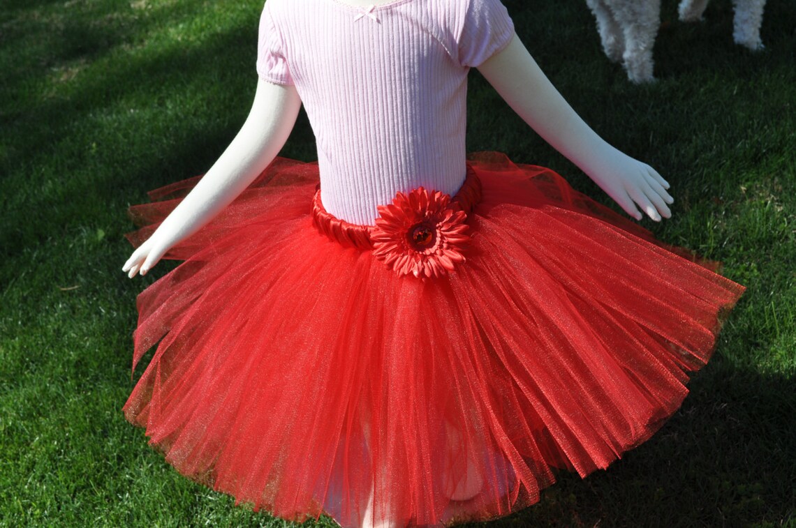 Girls Red Tutu Skirt Infant Tutu Red Skirt Toddler Tutu Etsy