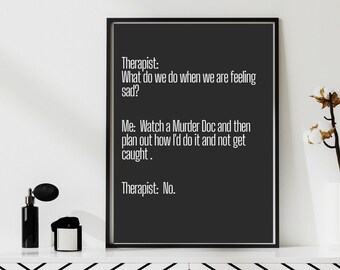 Therapist Meme Poster: Funny Counseling Office Decor (Digital Download)