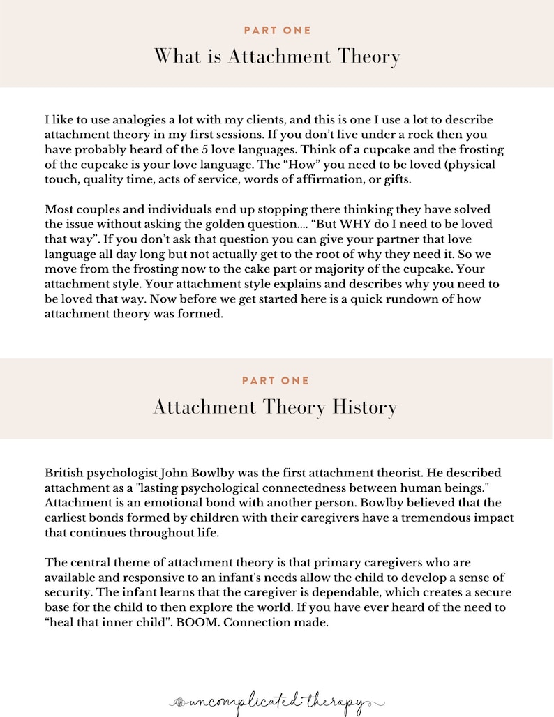 Fearful Avoidant Attachment Theory Workbook: 34-page Therapy Worksheets ...