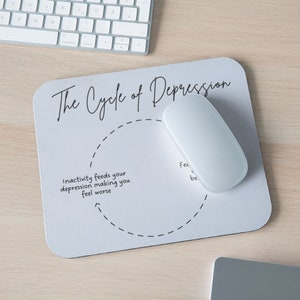Cycle of Depression Mental Health Mouse Pad|mental Health Gift|gifts ...