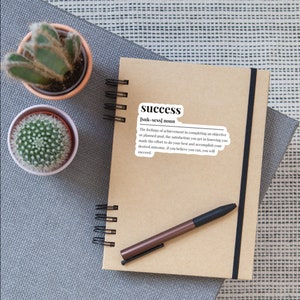 Success Definition Affirmation Therapy Sticker|Mental Health Sticker|Waterproof Sticker|Laptop Sticker|Water Bottle Sticker| Therapy Gift