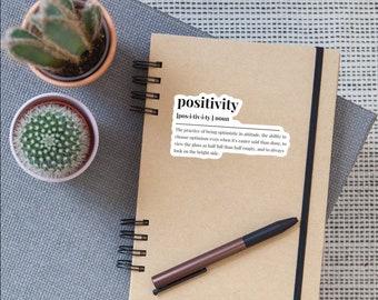 Positivity Definition Affirmation Therapy Sticker|Mental Health Sticker|Waterproof Sticker|Laptop Sticker|Water Bottle Sticker| Therapy Gift