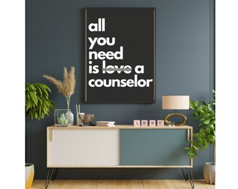 Mental Health Counselor Office Decor Print: Therapy Psychology Wall Art (Digital Download)