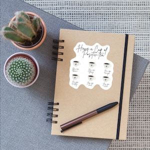 Have A Cup of Positivity Therapy Sticker|Mental Health Sticker|Waterproof Sticker|Laptop Sticker|Water Bottle Sticker|Therapy Counselor Gift