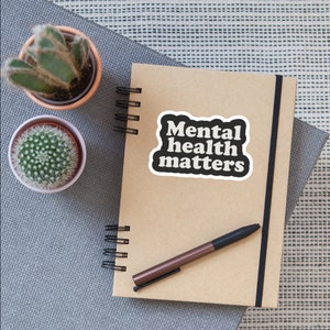 Mental Health Matters Large Therapy Sticker|Mental Health Sticker|Waterproof Sticker|Laptop Sticker|Water Bottle Sticker| Therapy Gift