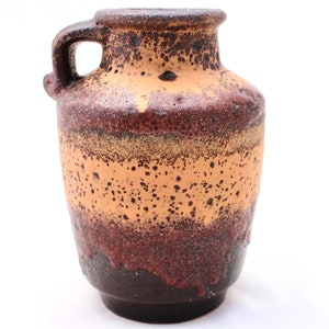 1960’s Carsten Tönnieshof Brown Fat Lava Vase/ Jug ~ West Germany Pottery