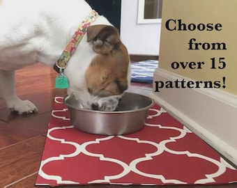 Custom-Sized Water-Resistant Pet Food Placemat