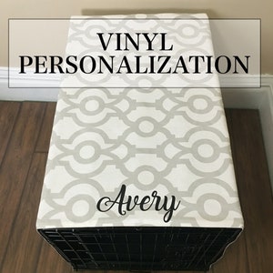 Vinyl Name Add-On