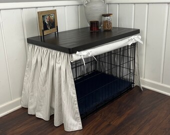 Jackfru Hondenbench Hoes | 210D Oxford Stof | Winddicht & Ademend | Met Raamopening (Grijs, XL)