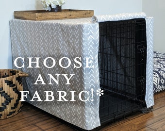 Custom Bordered Crate Cover **YOU CHOOSE FABRIC**