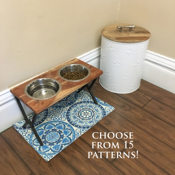 Custom-Sized Water-Resistant Pet Food Placemat