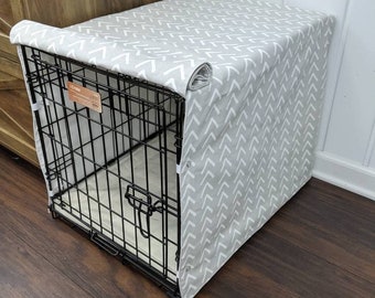 24.5x18x19" Boho Gray Crate Crate Cover