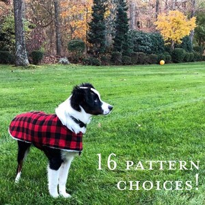 Winter Dog Coat Standard Sizes image 1