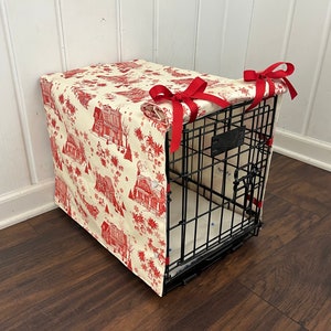 Toile Dog Crate Cover Etsy