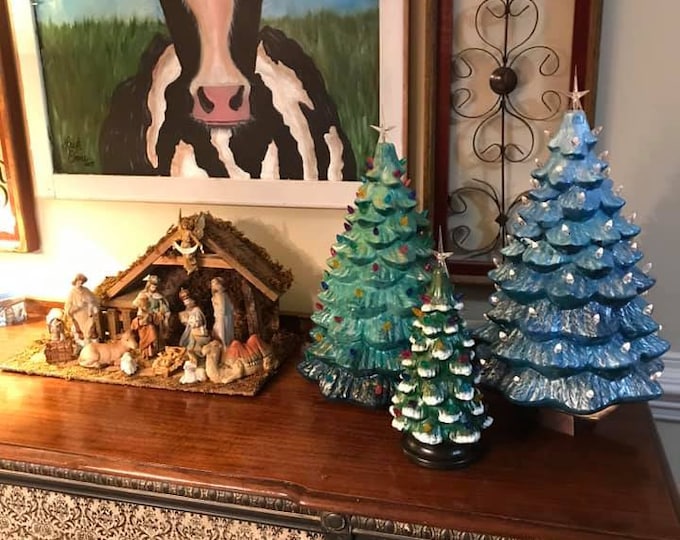 KIT Ceramic Christmas Tree Paint Kit Etsy