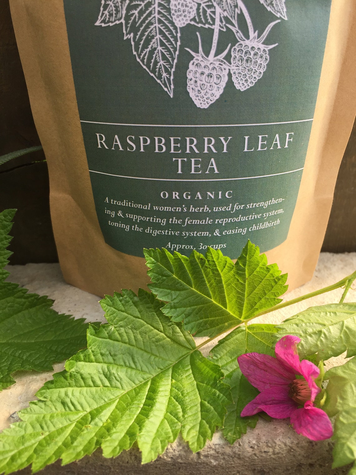 RASPBERRY LEAF TEA Organic Traditional Women's Herbal Tea for