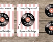 Vinyl design Save the Date Magnet