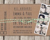 Boarding Pass wedding invitation