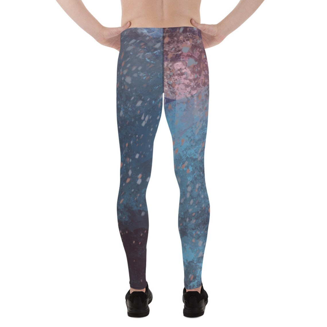 Abstract active & leisure wear men's leggings | Etsy