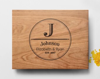 Custom Cutting Board, personalized cutting Board ,Wedding Monogram, Kitchen Sign, Engraved Cutting Board, Personalized Wedding Gift