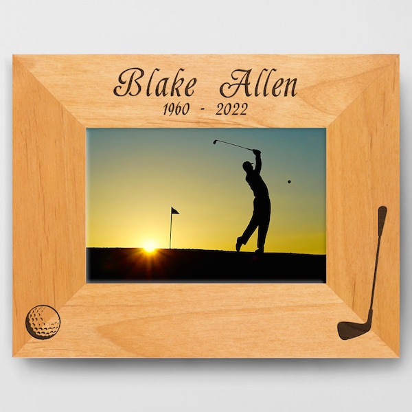 Golf Picture Frame Etsy