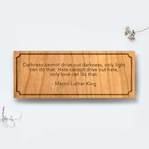 Plaque en bois personnalisée avec citation gravée, plaque artistique murale personnalisée 18 x 7 pouces
