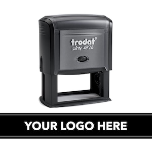 Custom Business Logo and Office Self Inking Stamp 3x1.5&quot;