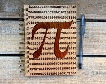 Pi Lover: Wood Journal, Daily Inspiration Journal, Diary, Real Wood Journal, Love Journal, Dream Journal, numbers of Pi