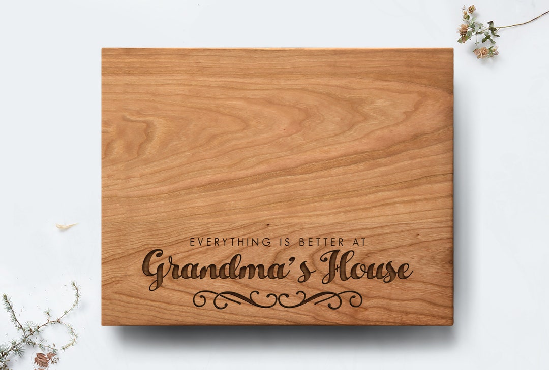 Personalized Grandma Cutting Board, Mother's Day Gift, Engraved Gift ...