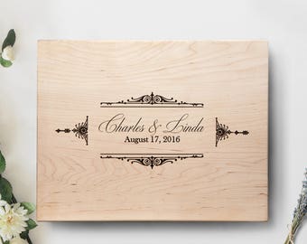 Wedding Cutting Board, Custom Name Engraved Maple Wedding Cutting Board, Anniversary Gift, Personalized Wedding Gift,Custom Wooden Chopping