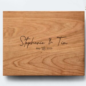 Custom cutting board, engraved wedding gift for bride and groom