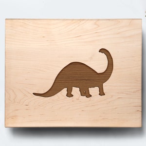Engraved Dinosaur Cutting Board, Wood Gift for Women/Men