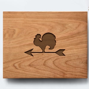 Engraved Chicken Cutting Board, Farmhouse Kitchen Decor, Wedding Gift Idea
