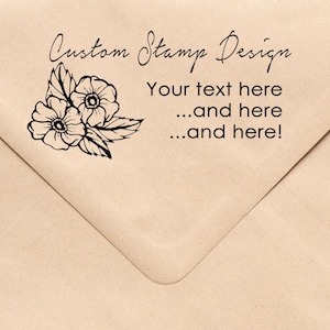 Personalized Stamp, Custom Design Address Stamp, Personalized Address Stamp, Custom Made Design, We&#39;ll design it for you! Custom Made Design