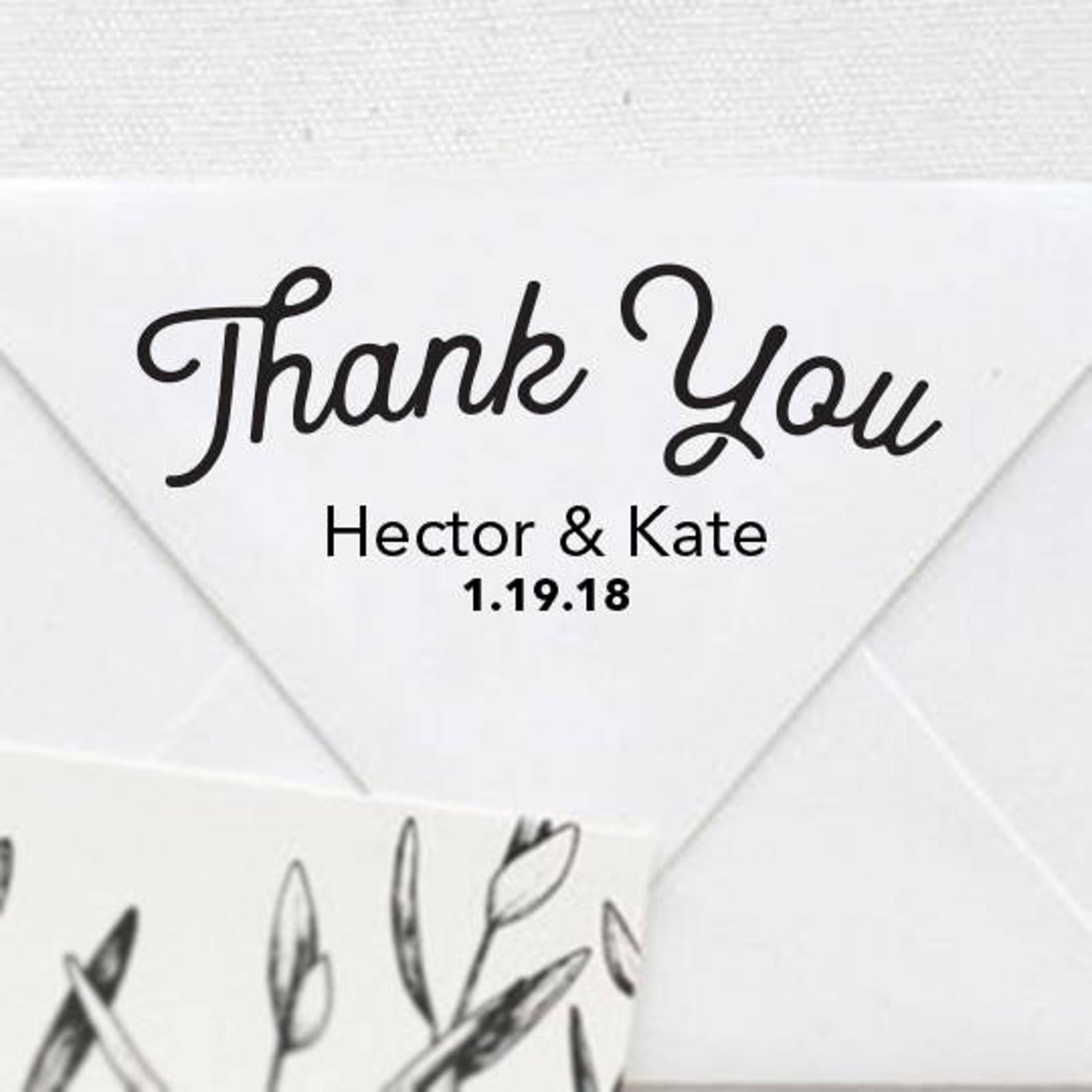 Wedding Stamp Wedding Favor Thank You Stamp Wedding Favor | Etsy
