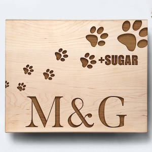 Dog Mom Gift, Engraved Wood Gift, Personalized Dog Gift, Wooden Board Customized