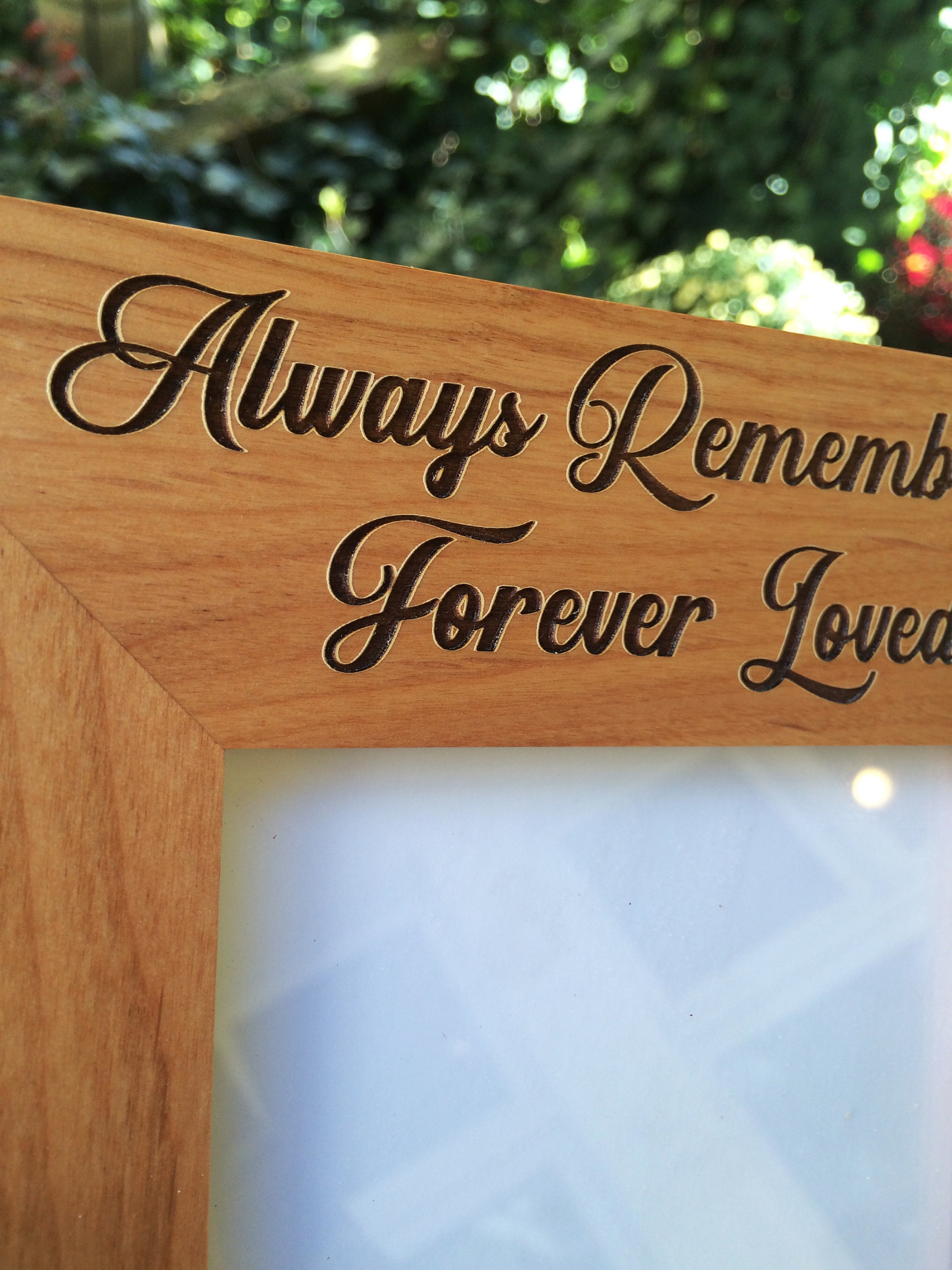 Personalized Dog Memorial Wood Picture Frame Engraved Pet Etsy