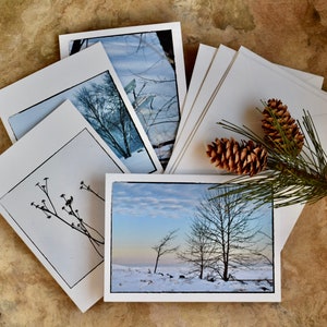 Winter Greeting Cards, Winter Note Cards, Eco Friendly Card Stock, Seasonal Gift