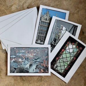 Belgium Greeting Card Set: Brugge & Antwerp Travel Note Cards