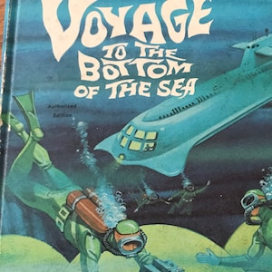 Voyage to the Bottom of the Sea, Authorized TV Adventure Whitman Book, 1965, Illustrated Leon Jason Studios, Weird Television & Book  Tie In