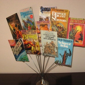 Fantasy Gift: Set of 12 Fantasy Postcards, REAL BOOK POSTCARDS, Reader Christmas Gift, Teacher Gift, Book Store Clerk Gift, Best Reader Xmas