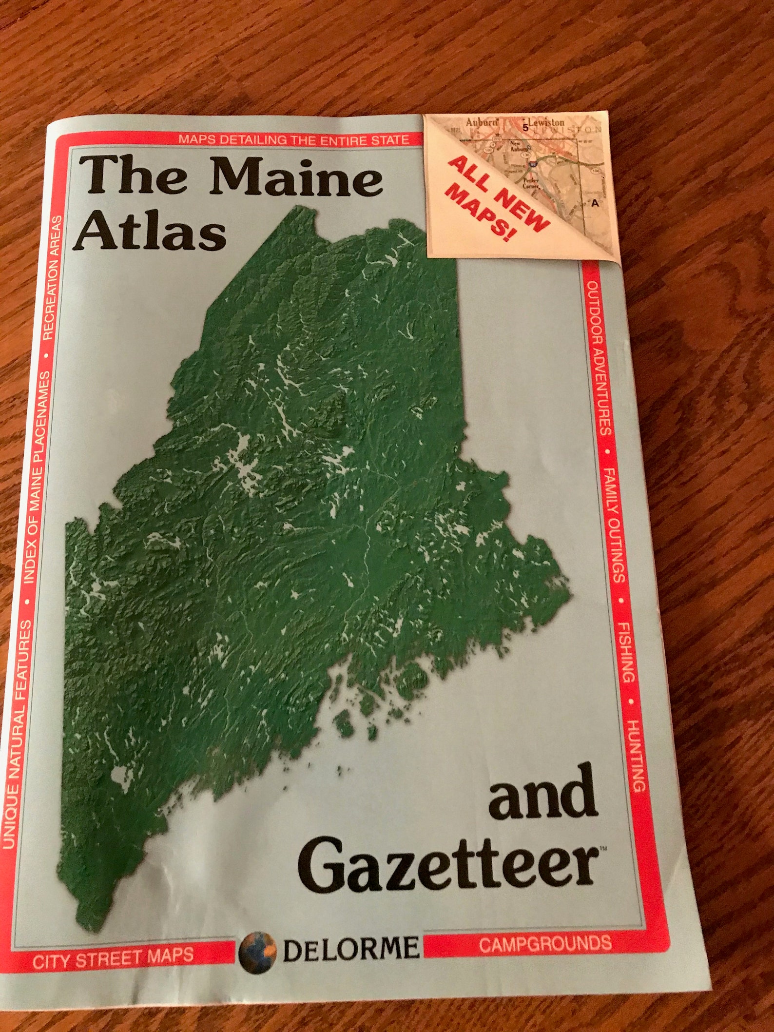 The Maine Atlas and Gazetteer The Great State of Maine Raw | Etsy