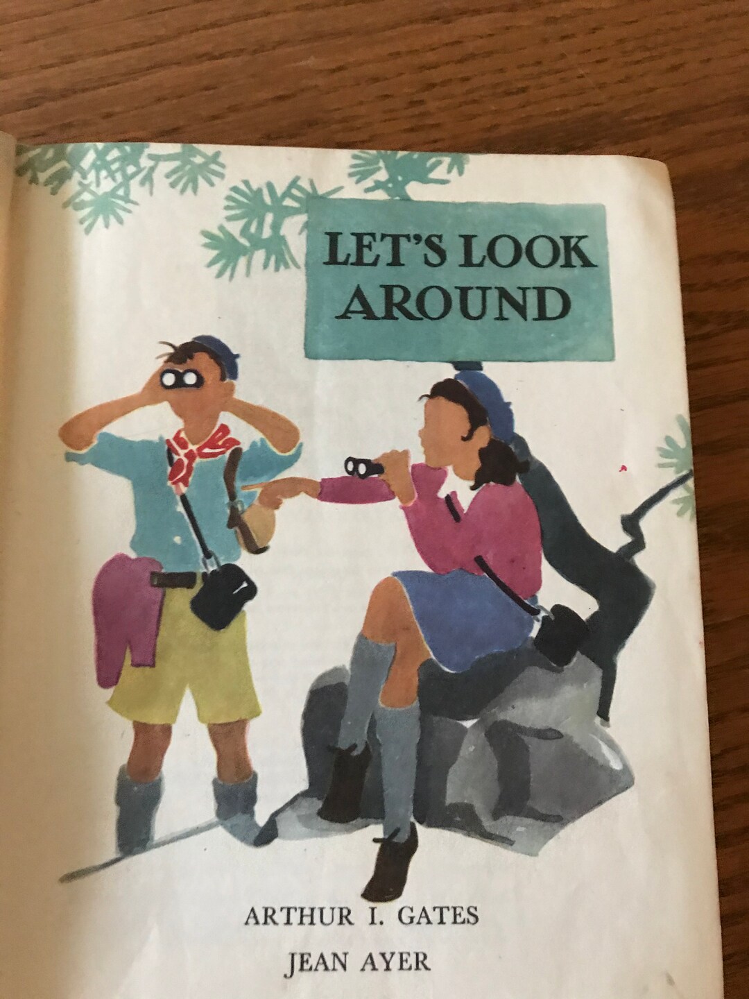 Old School Reader, 40's let's Look Around Children Exploring World