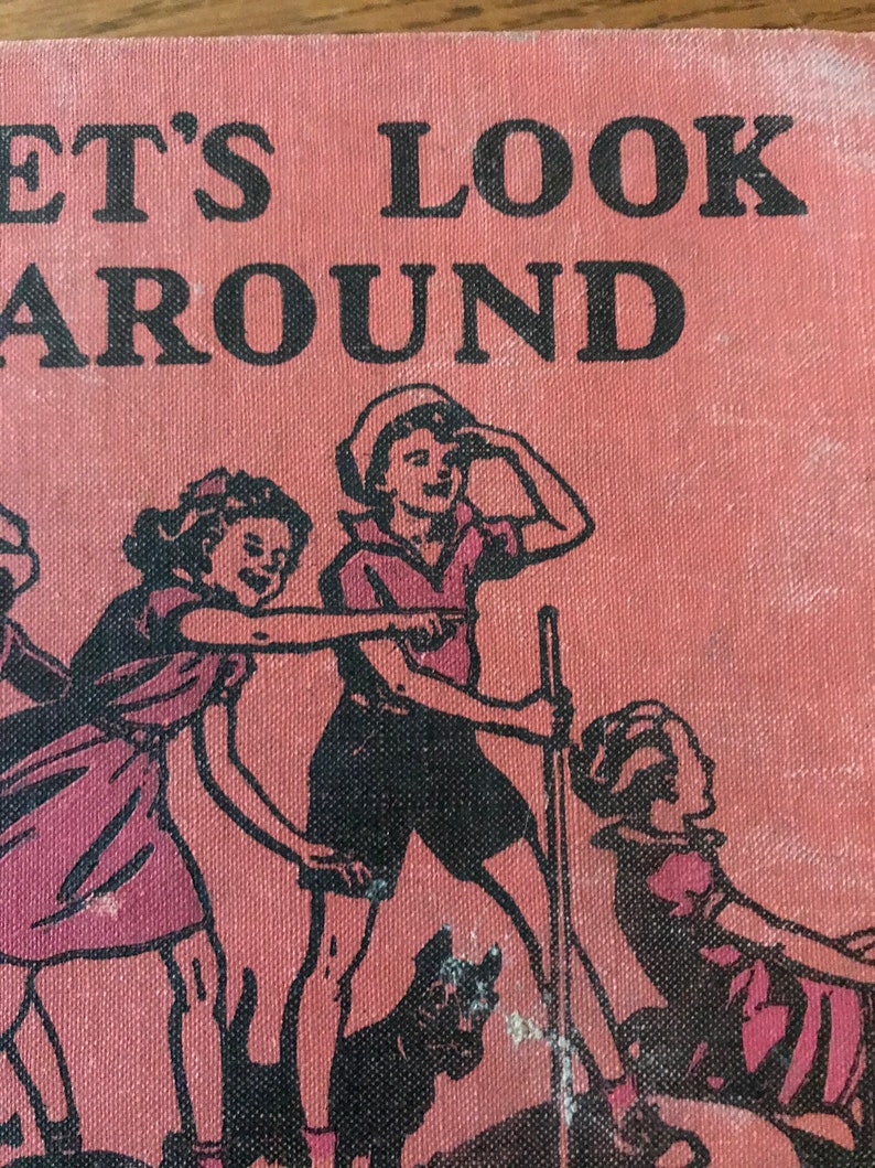 Old School Reader 40's let's Look Around Etsy
